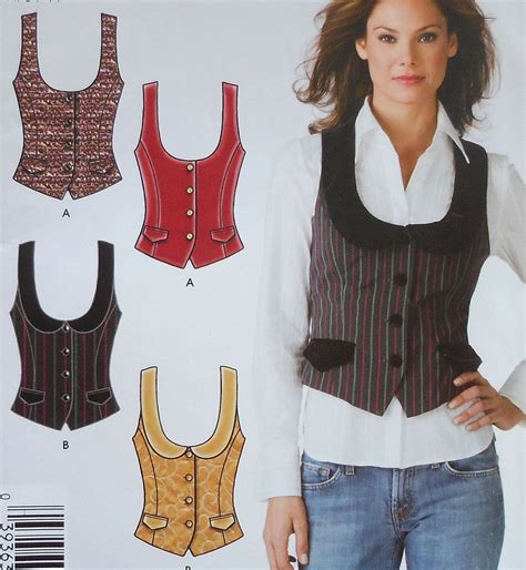 Vest Sewing Pattern Uncut Simplicity Sizes Etsy