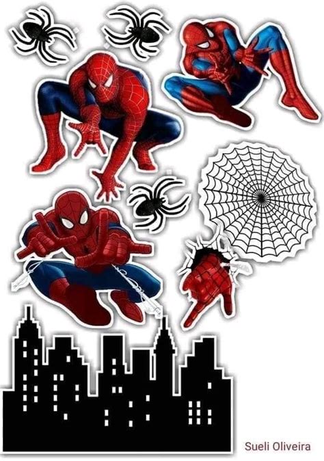 Toppers Cake Spiderman Spiderman Cupcake Toppers Spiderman 46 OFF