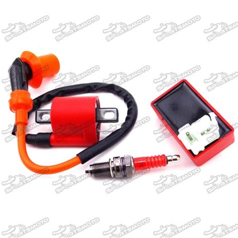 Racing Ignition Coil 6 Pin Ac Cdi Box D8tc Spark Plug For Cg 125cc