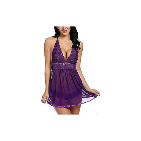 Sedex Sexy Lingerie Hard Transparent Chemise Donna Esotico Pizzo E Mesh