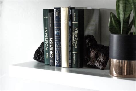 Lava Rock Bookends - Practical and Pretty