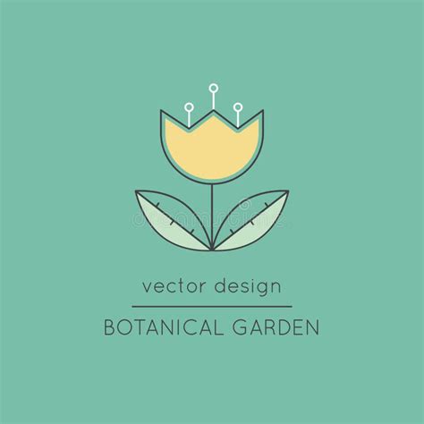 Botanical Garden Line Icon Stock Vector Illustration Of Flower 92863780