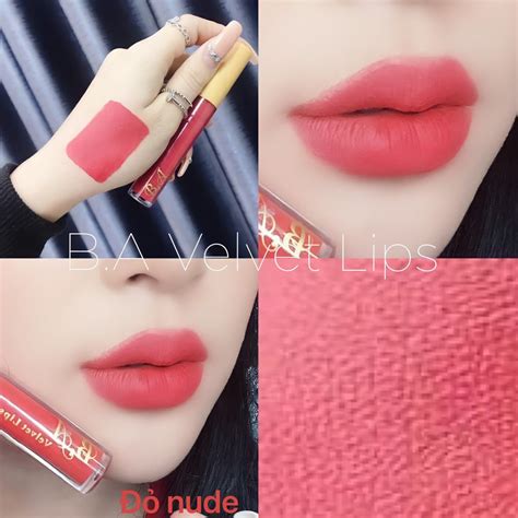 09 Đỏ Nude Son Kem Lì Nắp Vàng Cao Cấp B A Màu Đỏ Nude BigBuy360 bigbuy360 vn