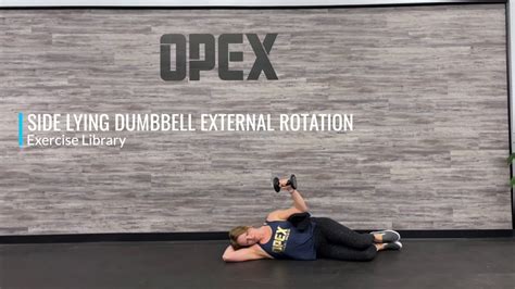 Side Lying Dumbbell External Rotation Youtube