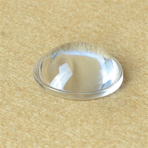 High Quality Led Lens 28mm High 10mm Focusing Optical Glass Convex Lens