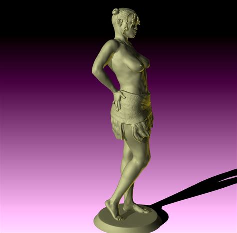 Pepine Nude Female Figurine STL File For D PrintingCults