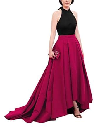 Amazon Secretcastle Women S Long Skirt In Satin A Line Dress With