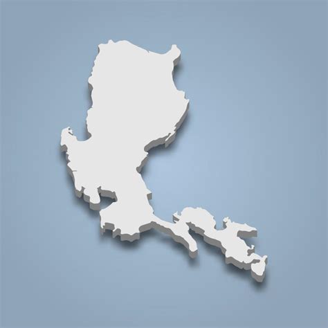 3d Isometric Map Of Luzon Is An Island In Philippines 8367703 Vector