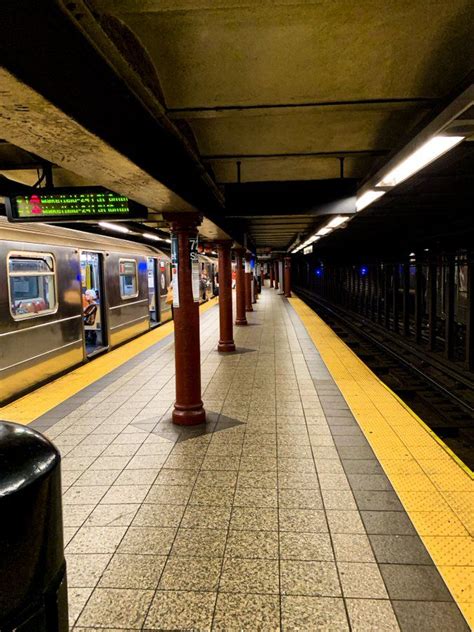 NYC subway station. | Nyc subway, Urban lighting, Nyc