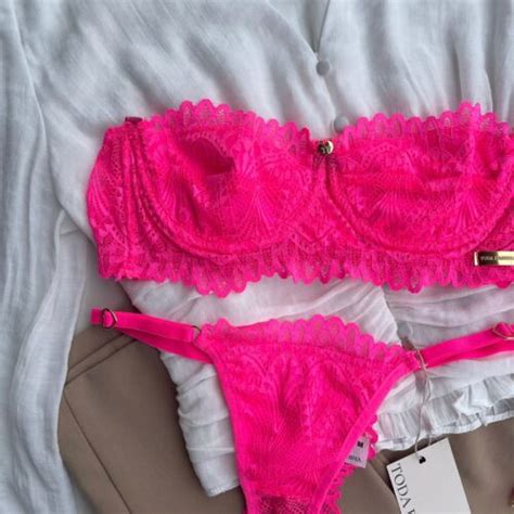 Conjunto De Lingerie Tomara Que Caia Suti Sem Bojo Aro E Calcinha