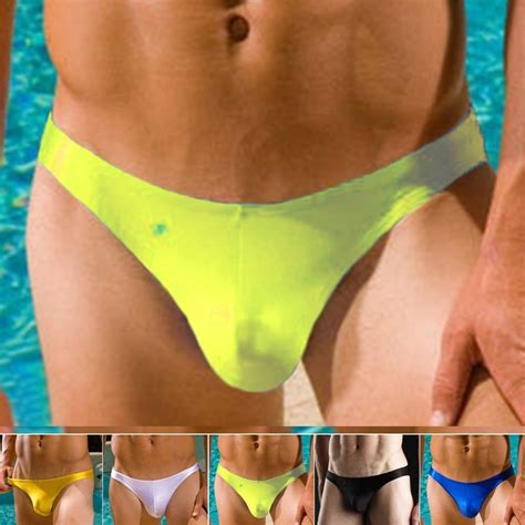 Fashionstyle Mens Sexy Swimwear Low Waist Swim Briefs Bikini Swimsuit Thong Tangas Shopee
