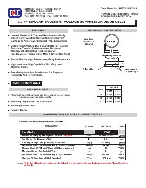 Bptd D A Datasheet Pdf Diotec Electronics Corporation