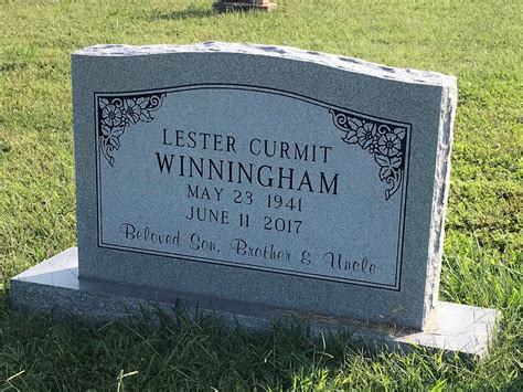 Lester Curmit Winningham 1941 2017 Find A Grave Memorial