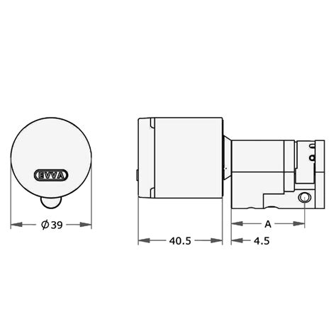 Evva Airkey Euro Half Proximity Cylinder Halls Of Cambridge