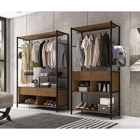 Guarda Roupa Closet Modulado Barcelona E Guarda Roupa Closet Modulado