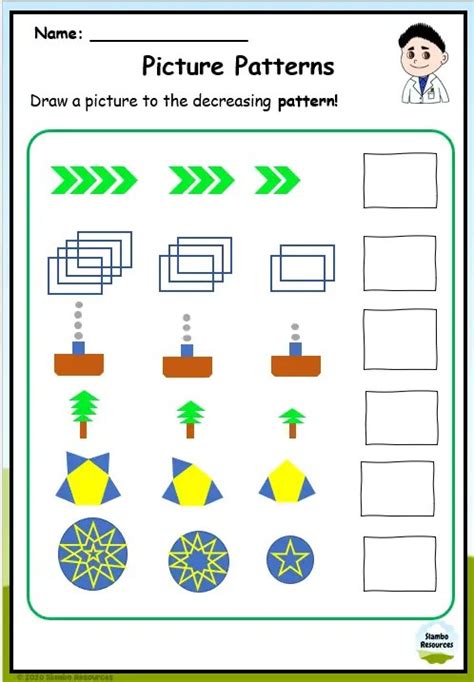 Grade 3 Pattern Worksheets Free Printables Math Worksheets