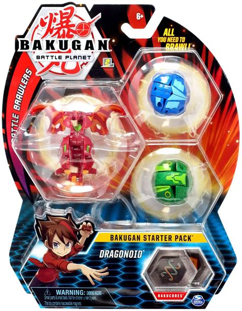 Bakugan Battle Planet Battle Brawlers Dragonoid 3-Figure Starter Pack ...