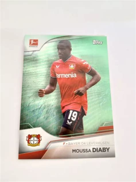 Tarjeta Coleccionable Moussa Diaby Bayer Leverkusen Nuevo Eur