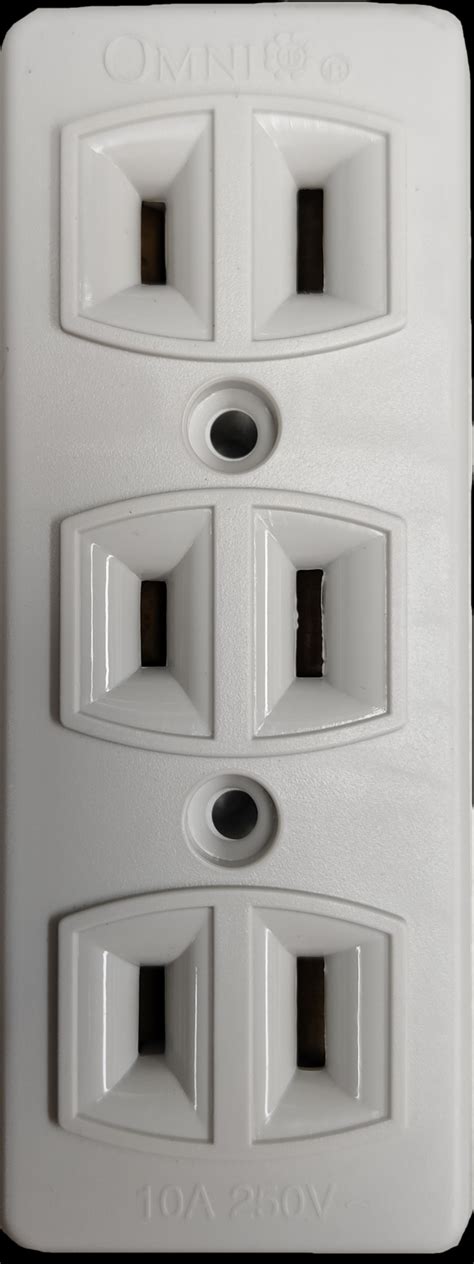 Extension Outlet 3 Gang 10a 250v Surface Type Outlet 3 Gang Flat Pin