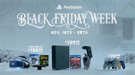 PlayStation Reveals Black Friday 2018 PS4 PS VR Deals