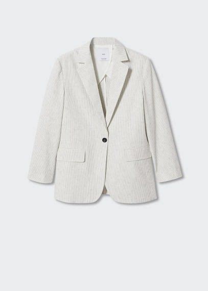 Veste De Costume Rayures Femme Mango France Blazers Chaquetas