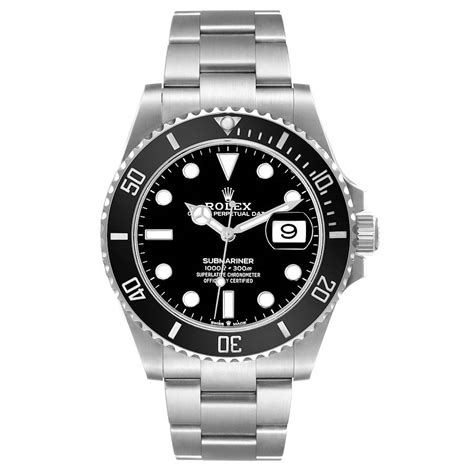 Rolex Submariner Black Dial Ceramic Bezel Steel Mens Watch Box