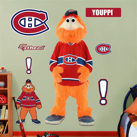 Montreal Canadiens Mascot - Youppi Wall Decal | Shop Fathead® for ...