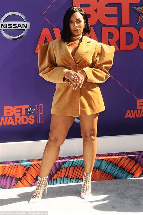 Ashanti Flaunts Her Legs In Blazer Inspired Dress For Bet Awards