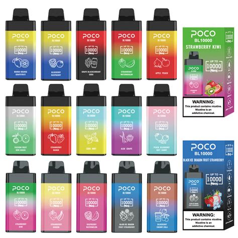 Authentic Poco 10000 Puffs Disposable Vapor Pod 15 Flavors E Cigarette