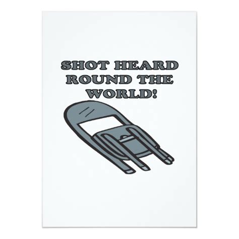 Shot Heard Round The World Card Zazzle