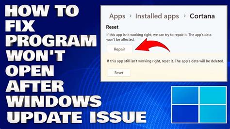 How To Fix Program Won T Open After Windows Update Issue Solution