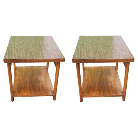 1960s Lane Altavista Two Tier Side Tables With Formica Top For Sale At