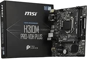 Msi H M Pro Vdh Plus Motherboard Micro Atx Supports Intel Core