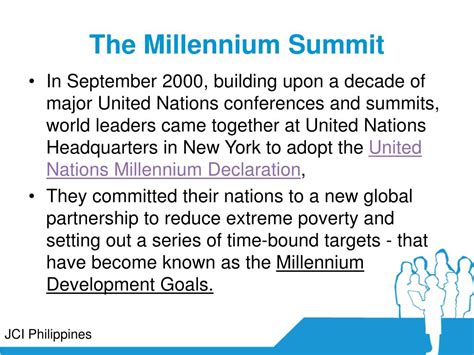 PPT United Nations Millennium Development Goals 2015 Promoting