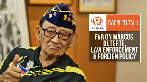 Rappler Talk Fvr On Marcos Duterte Law Enforcement And Foreign