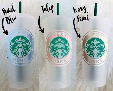 Starbucks Pink Reusable Coffee Cup Pink Custom Cup Light Etsy Uk