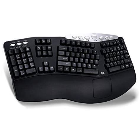 Adesso Pck B Tru Form Media Contoured Ergonomic Keyboard