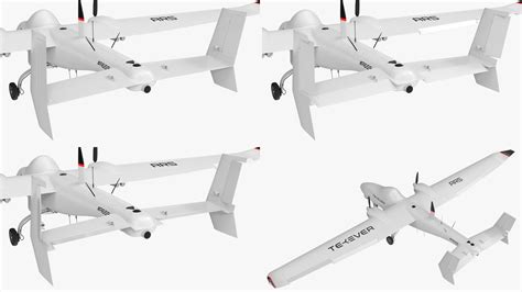 Tekever Ar Uas Rigged For Maya D Turbosquid