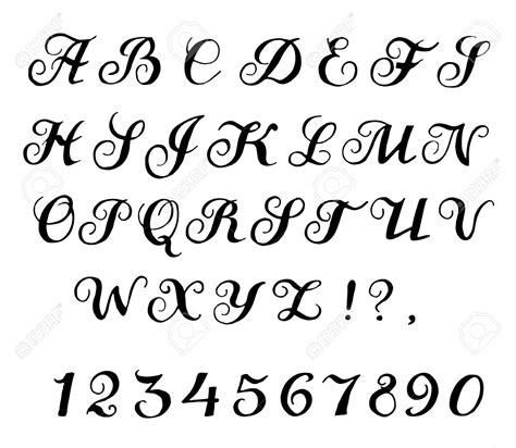 Image Result For Calligraphy Numbers Tipos De Letras Abecedario Diseños De Letras Estilos De