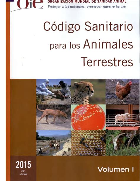 Código Sanitario Para Los Animales Terrestres Organización Mundial De