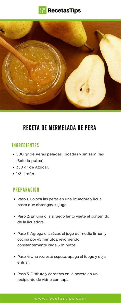 Descubrir 53 Imagen Receta Para Hacer Mermelada De Pera Abzlocalmx