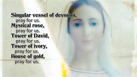 Litany Of Loreto Litany Of The Blessed Virgin Mary Youtube