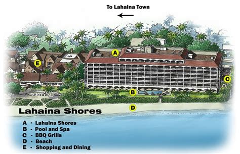 Lahaina Maui Hotel Map