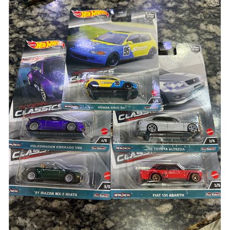 Hot Wheels Car Culture Modern Classic 2023 Honda Civic EG Spoon Mazda Miata Toyota Altezza Fiat