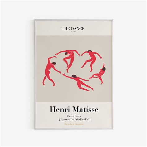 Henri Matisse The Dance 1910 Edition Printable Wall Art Etsy