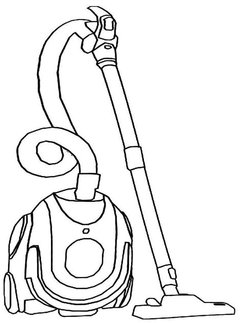 Vacuum Cleaner Coloring Pages