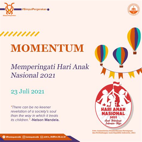 Hari Anak Nasional Website Resmi HMTM PATRA ITB