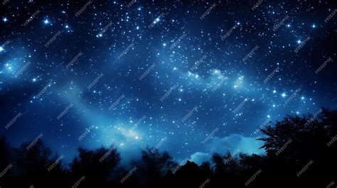 Premium AI Image | The night sky with the stars