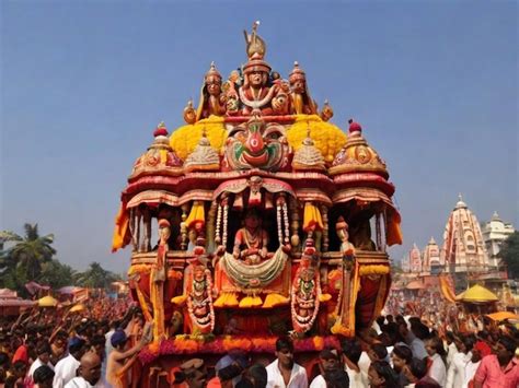 Premium Photo The Annual Grand Rath Yatra Or Car Festival Of Lord