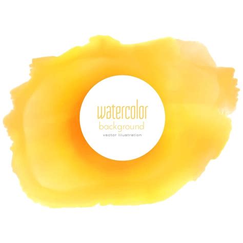 Premium Vector Yellow Watercolor Texture Vector Background